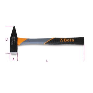 Munnhamar 1000g Fiberskaft 360mm Mec