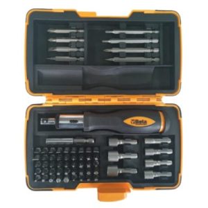 Bitasett 1/4" toppar og skrúfbitar 60stk vasa BW