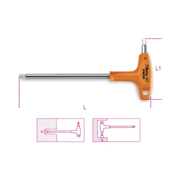 Ryðfrí verkfæri frá Beta - Sexkantlyklar