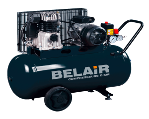 Stimpilpressa 310 l/mín á hjólum - 1 fasa 2,2 kW - 90 l kútur