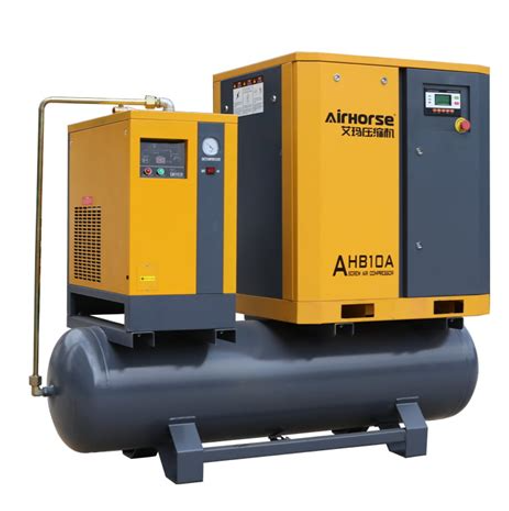 Skrúfupressa 1100 l/m - 8 bör - AirHorse með þurrkara og kút
