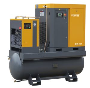 Skrúfupressa 1500 l/m - 8 bör - AirHorse með þurrkara og kút
